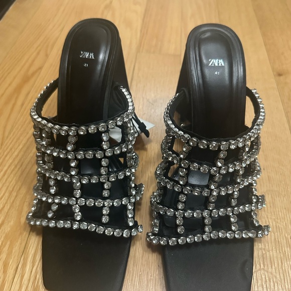 Zara Shoes - NWT Zara Embellished Heel